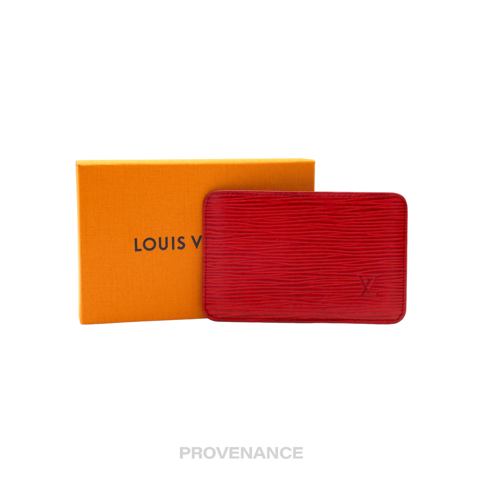 Louis Vuitton Card Holder Wallet  Red Epi Leather